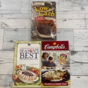 Pampered Chef Summer 2000, Campbell’s Soup 2001, Market Day Low Carb Spiral Book